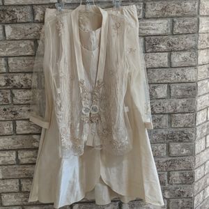 Lee Andersen Silk Skirt, Blouse, Overlay Medium